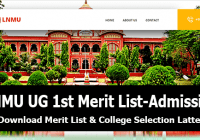 LNMU UG 1st Merit List 2023