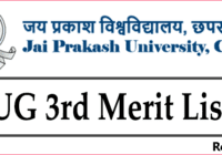 JP University UG 3rd Merit list 2022-25