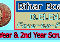 Bihar DElEd 1st Year 2nd Year Scrutiny Apply 2023