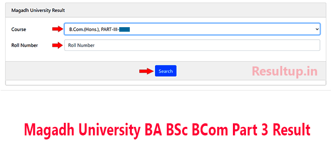 Magadh University BA BSc BCom Part 3 Result 2023